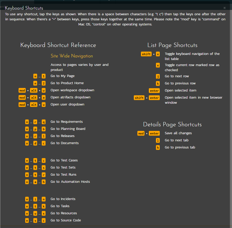 swinsian keyboard shortcuts