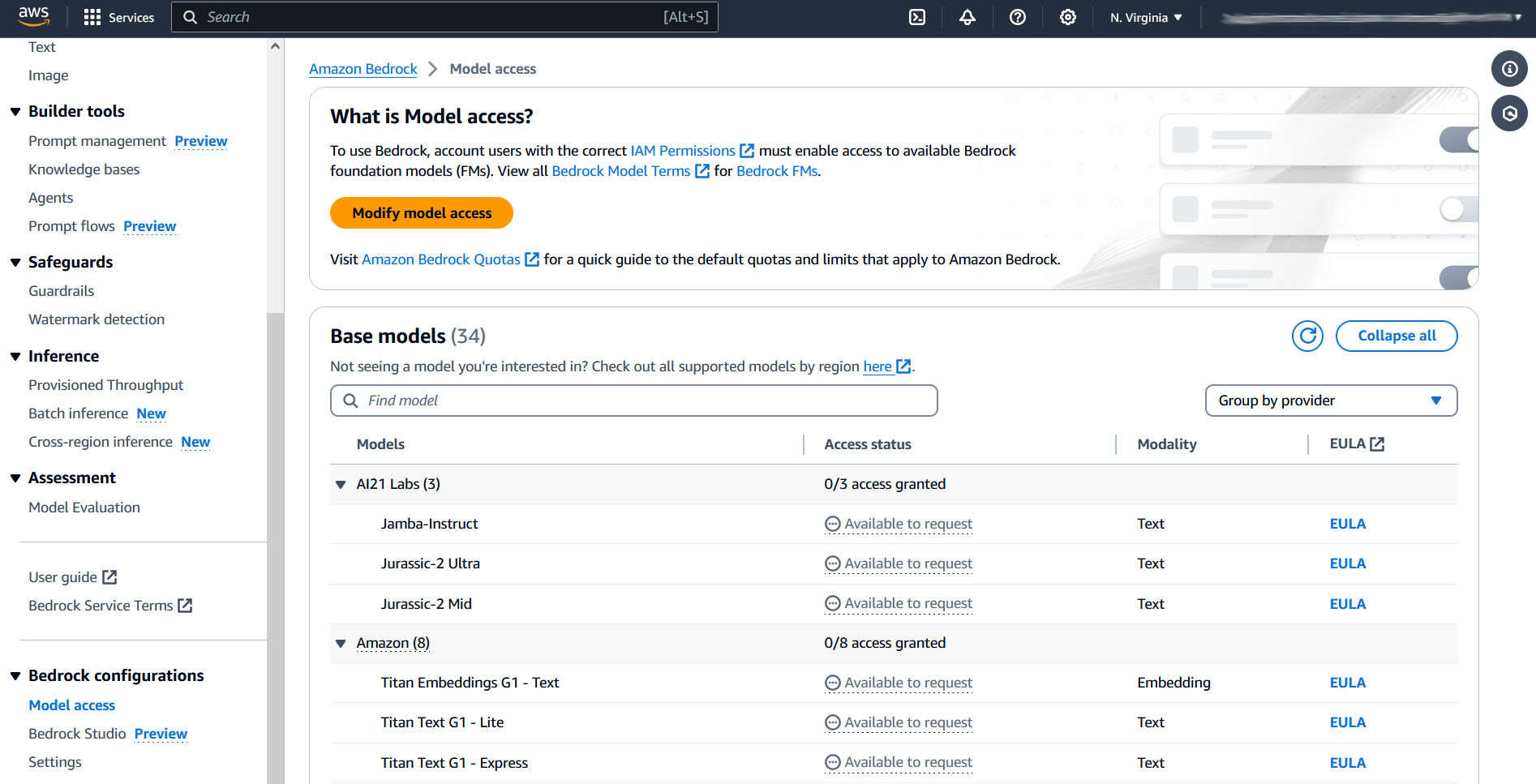 AWS Bedrock Model Access