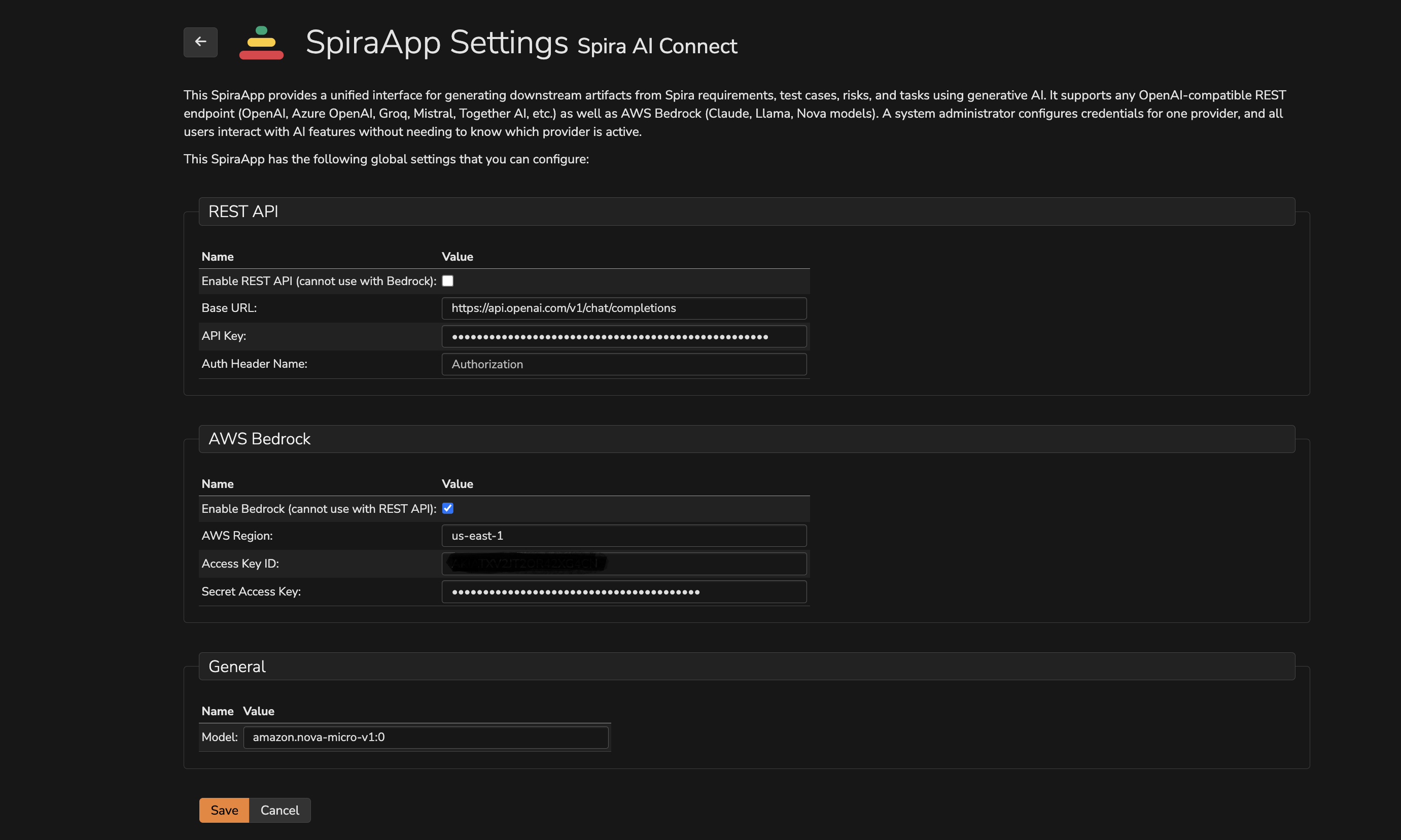 system settings page